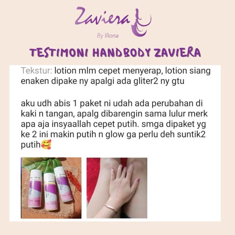 ボ Pemutih Badan Zaviera Skincare handbody HB illona paket perawatan tubuh badan pemutih BARU 3680 ♘