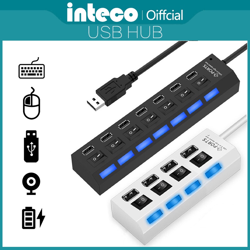 Usb Hub 4/7 Port Saklar On/Off High speed