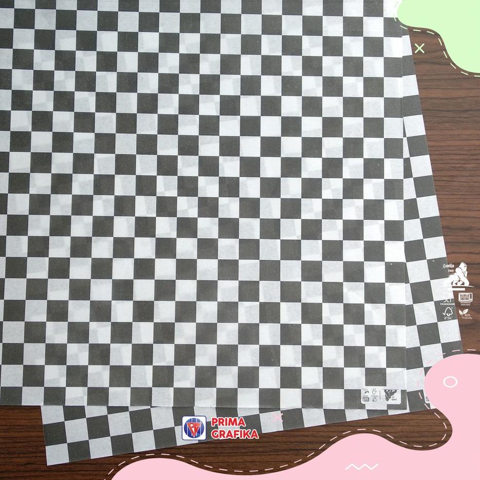

Best지 STOCK Kertas Roti Motif CATUR Foodgrade - Wrap Paper / Kertas Bungkus Gorilla Pack