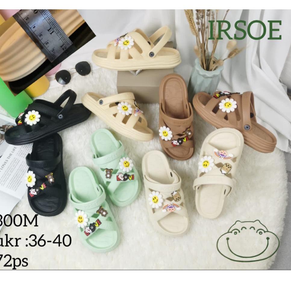 [Art. 97] IR-300M Sandal Selop Wanita / Sandal Karet Korean Style Trendy Merek Irsoe Size 36-40