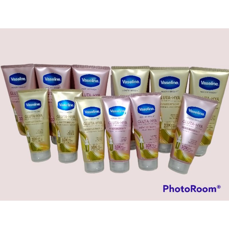 Vaseline Gluta Hya serum Healthy bright lotion Dewi Radiance Flawless white