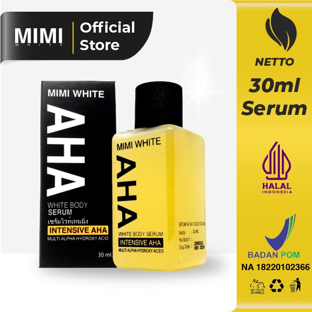 AHA MIMI WHITE BODY SERUM 30ML/ WHITE BODY SERUM AHA MIMI WHITE