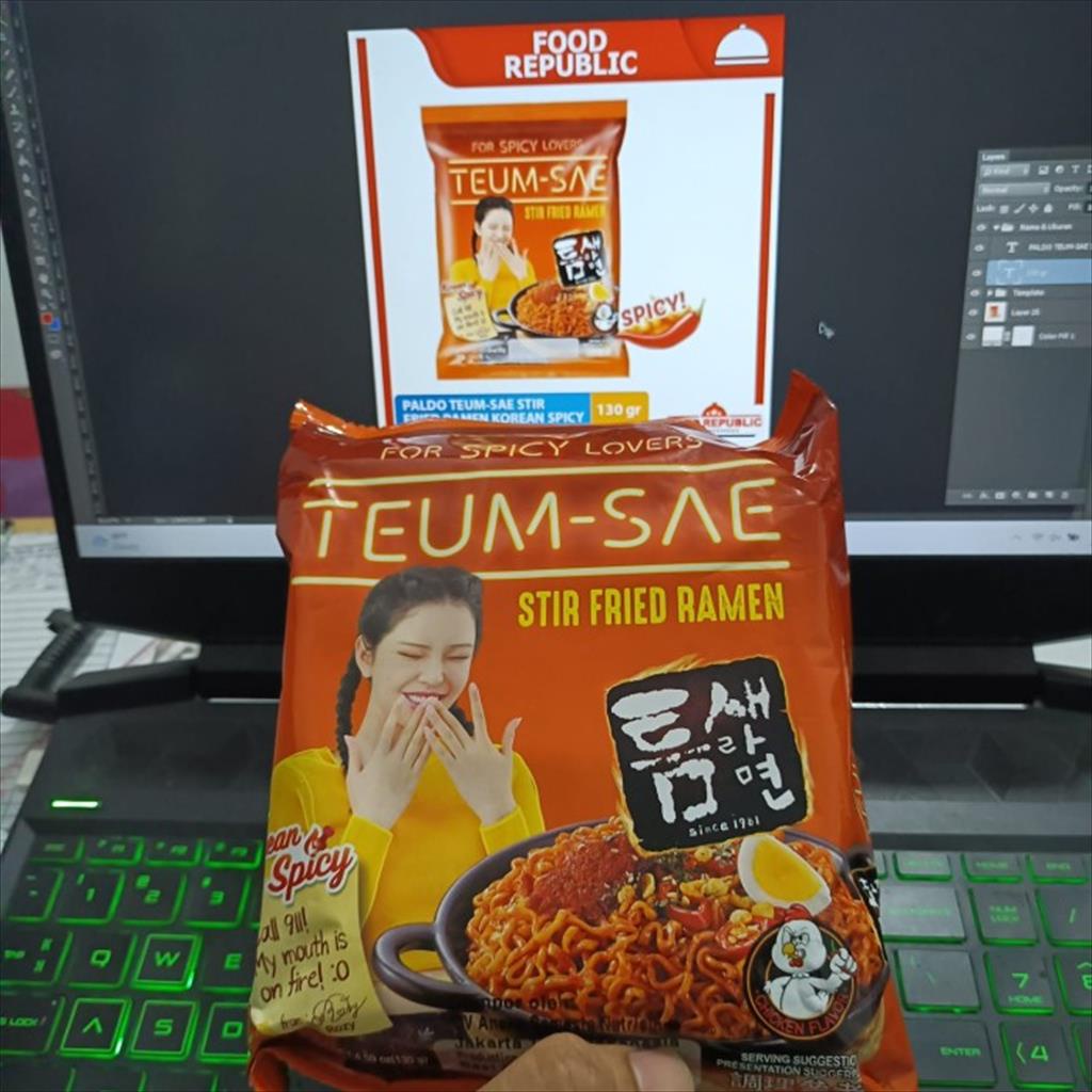 Paldo Teumsae Stir Fried Ramen Goreng 130 gr For Korean Spicy Lovers