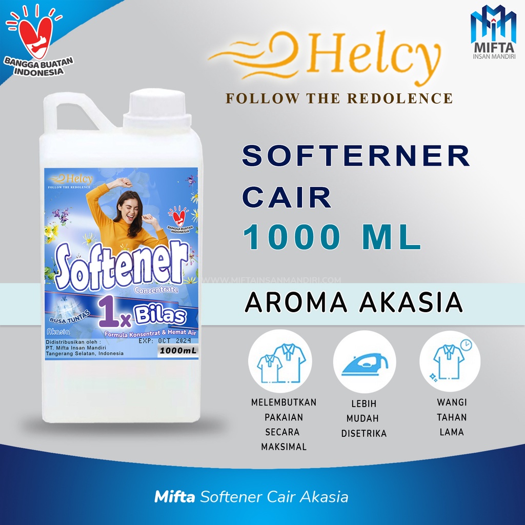 HELCY SOFTENER 2 IN 1 /  PELEMBUT DAN PEWANGI PAKAIAN EKONOMIS