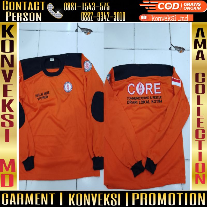 kaos tembak Orari full bordir/kaos Orari full bordir/kaos Orari bordir
