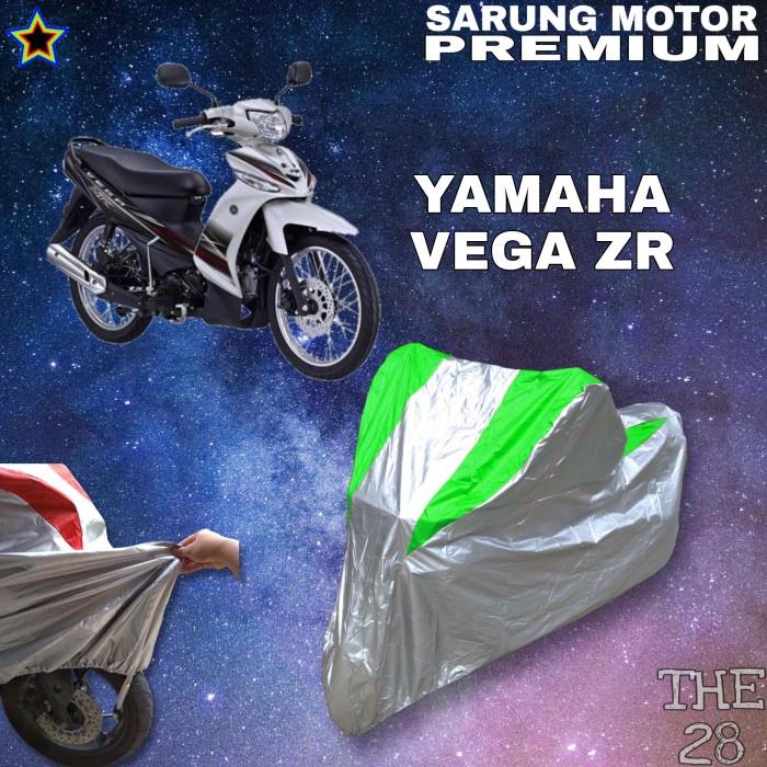 SARUNG MOTOR YAMAHA VEGA ZR SILVER HIJAU BODY COVER PENUTUP PREMIUM