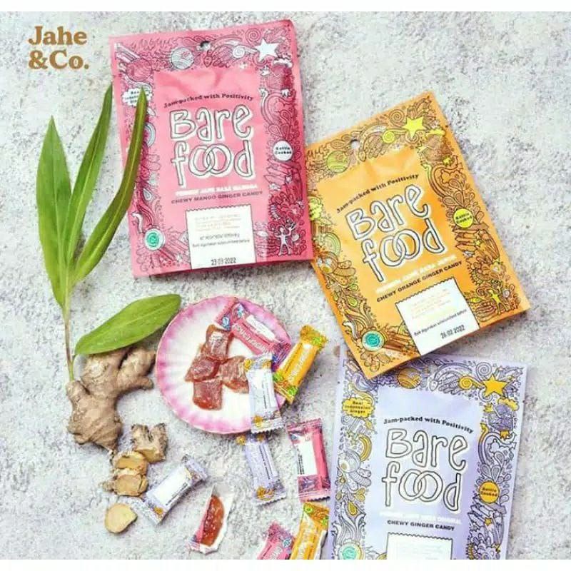 

[PGB] Bare Food Chewy Ginger Candy Permen Jahe Beraneka Rasa 90gr HALAL