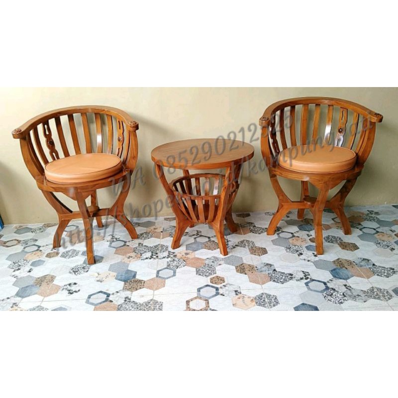 KURSI TERAS, BONUS BUSA DUDUKAN, KURSI TERAS BETAWI, TERAS MANGKOK, KURSI TERAS TERMURAH