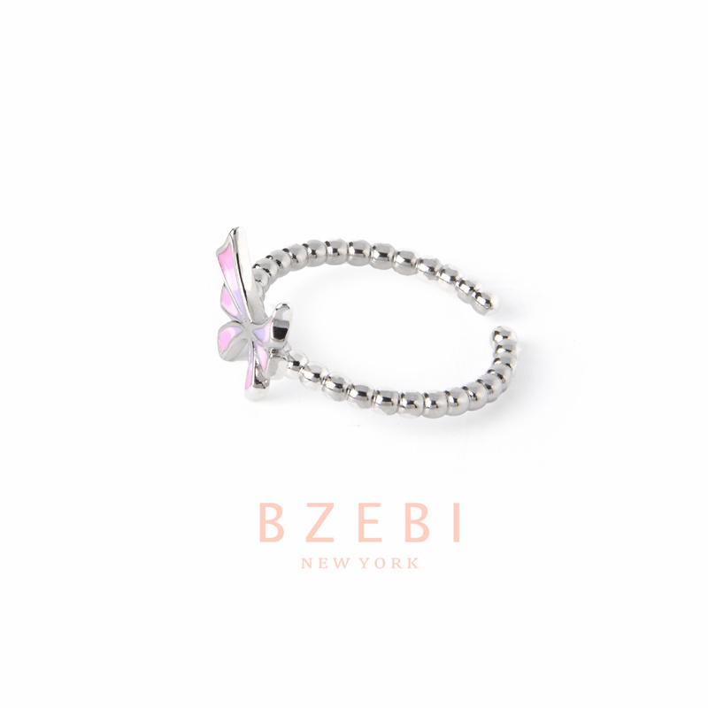 Bzebi Cincin Emas Berlian 18k Cincin Terbuka Dapat Disesuaikan Anti Karat Gaya Korea Aksesoris Fashion Wanita Aksesoris Harian Perhiasan Premium Hadiah Ultah Dengan Box 1109r