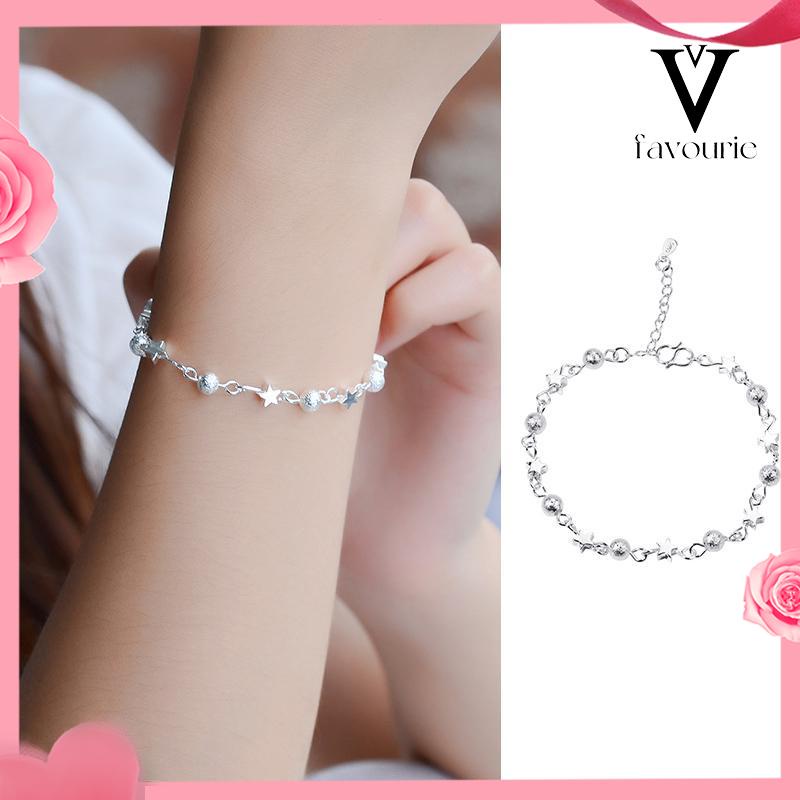 CODManik-manik Pasir Gelang Bintang Kecil Gelang Kaki Fashion Pentagram Girls Jewelry-FA