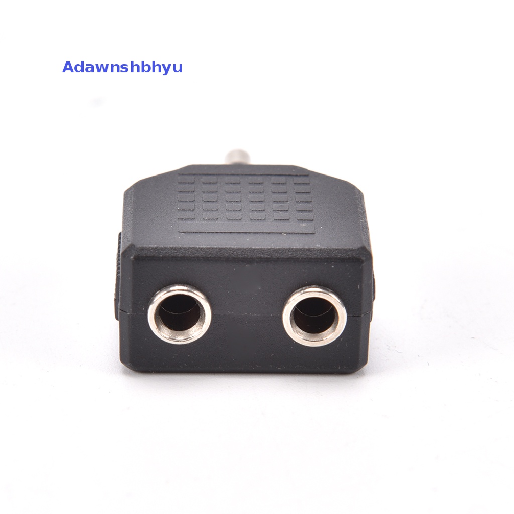 Adhyu 2PCS Audio 3.5mm Jack Male to Double AUX Female Headphone Y Splitter Adapte ID