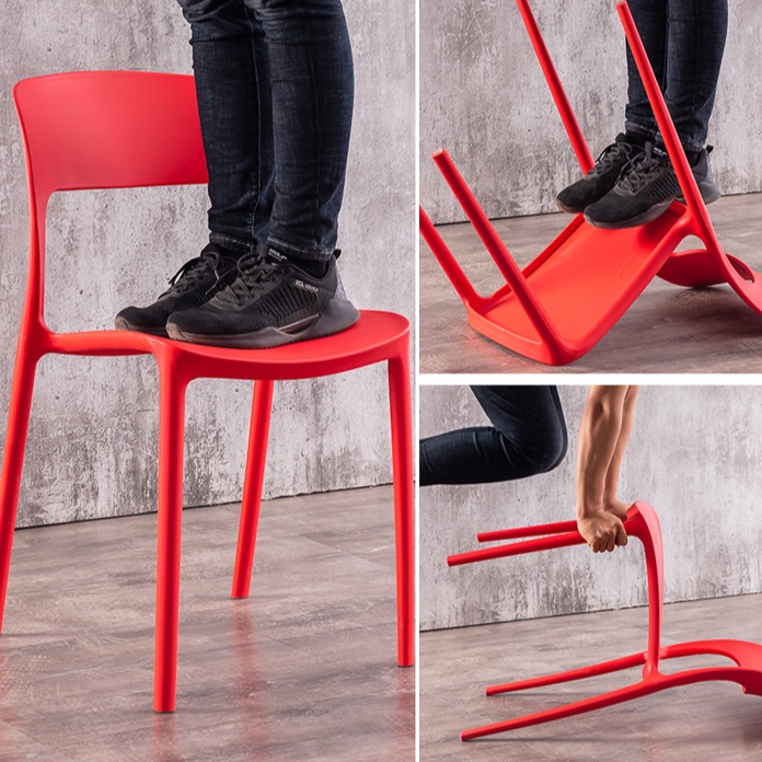Kursi Plastik PP Nordic Eames Scandinavian Luxury Kursi Cafe Kursi Makan Kursi Plastik Serbaguna / Kursi Bar / Kursi Kantor / Kursi Kerja / Kursi Kamar / Kursi Belajar / Kursi Pesta / Bangku Makan Plastik / Tempat Duduk Lipat Plastik Koleksi Antik