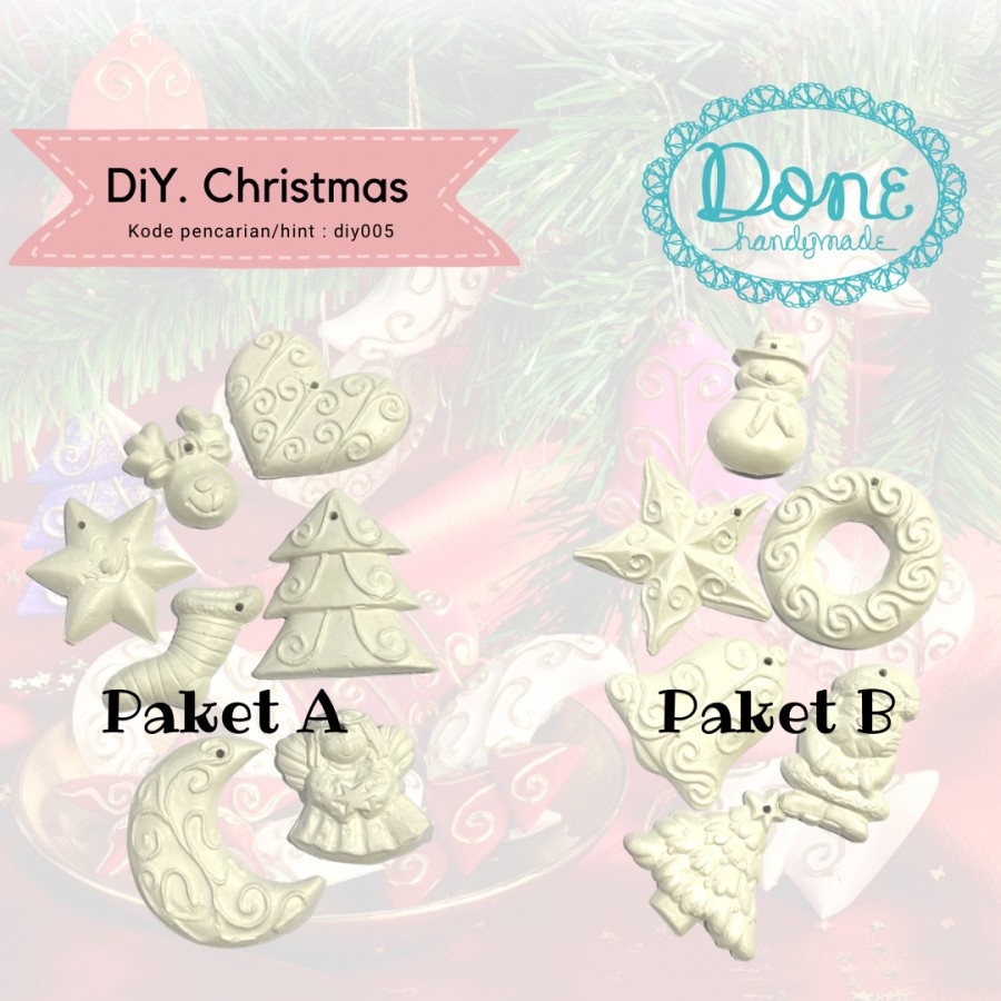 Done handymade diy christmas dekorasi natal paket aktivitas diy005