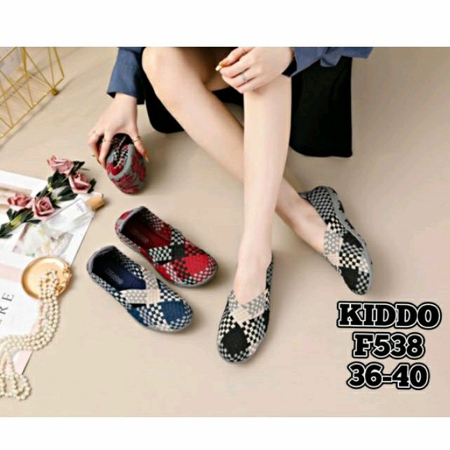 SEPATU RAJUT KIDDO F538 FLATSHOES ORIGINAL