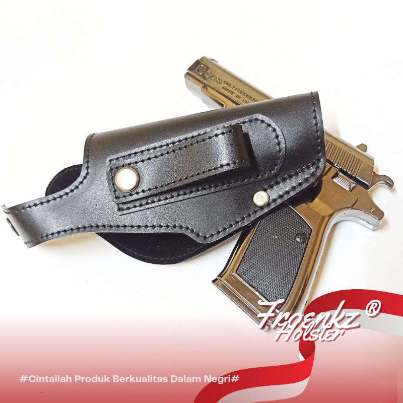 Holster Cz83 slip pinggang 2 Pungsi kulit.