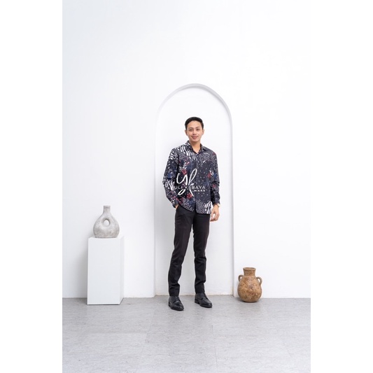 Setelan Kebaya Sarimbit Couple Silver Glossy
