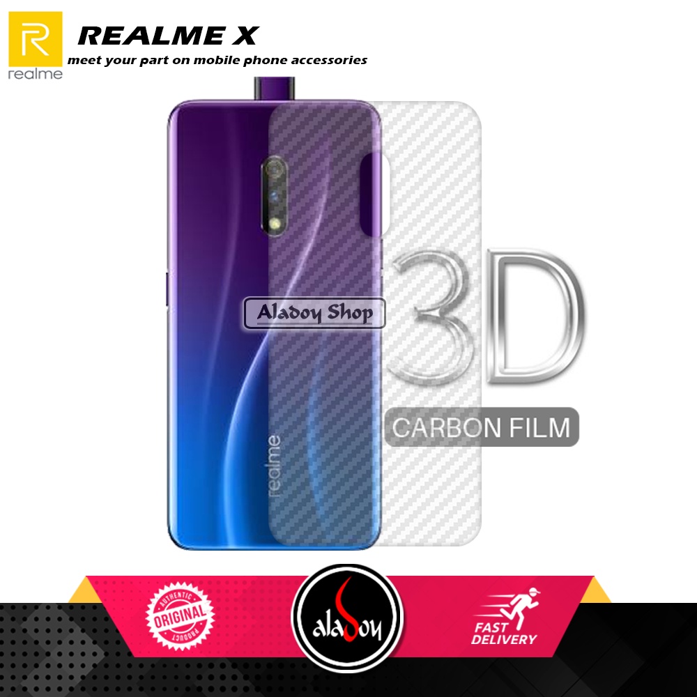 Paket 3IN1 Tempered Glass Layar Matte Anti Glare Realme X/K3 Free Tempered Glass Camera dan Skin Carbon