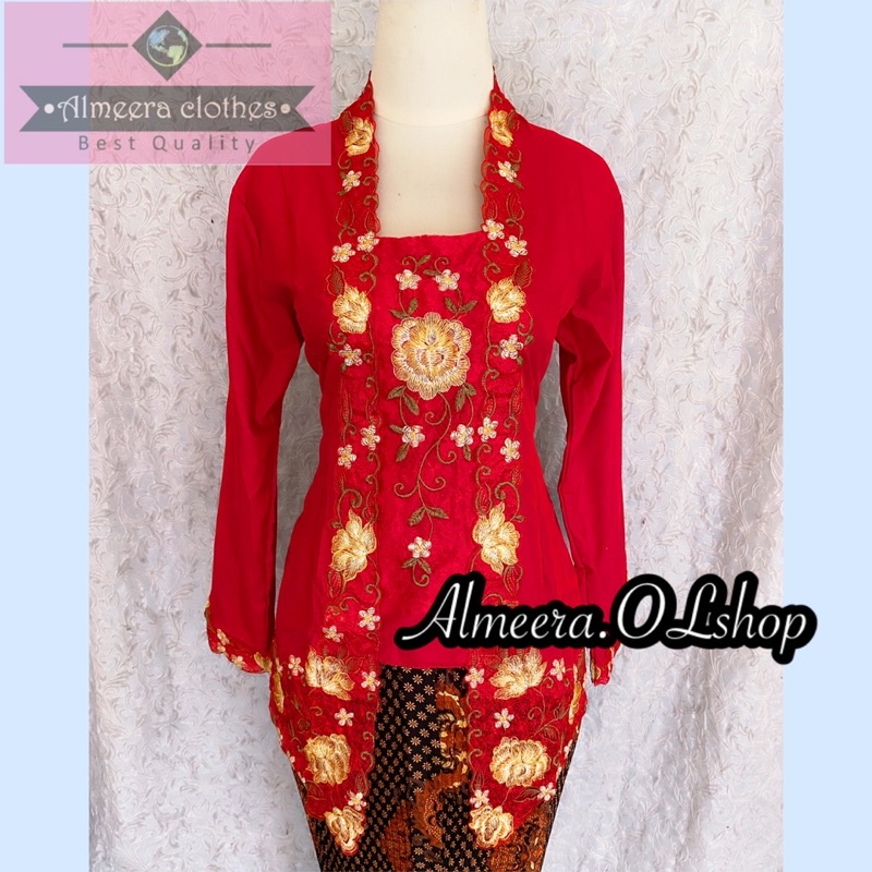 kebaya encim kutubaru warna kombinasi M L XL XXL 4L 5L