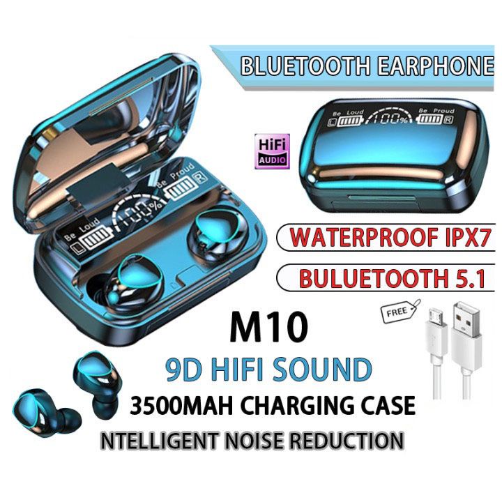 Headset Bluetooth Finito Tipe M10/Earphone Bluetooth Tanpa Kabel