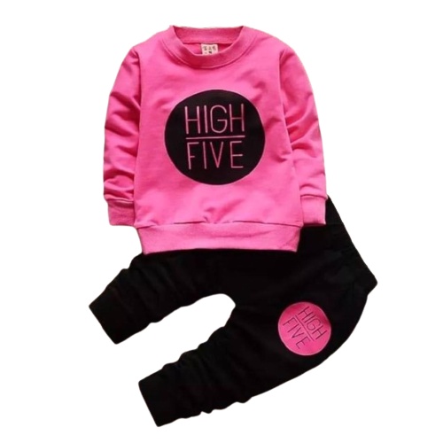 Zahra Setelan Anak Laki Laki dan Perempuan High Five Bahan Fleece | Pakaian Anak Umur 1-7 Tahun