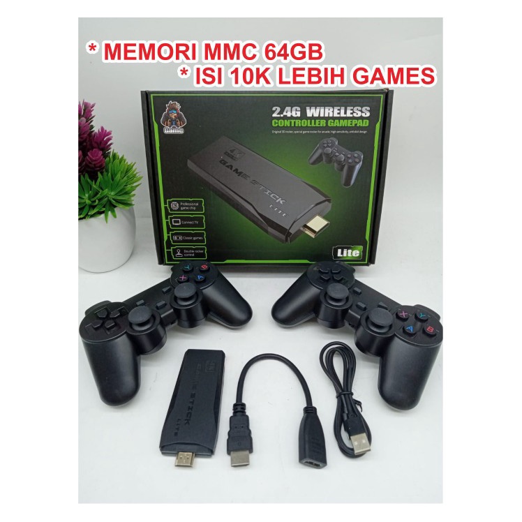 GAME STICK 4K ULTRA HD CONSOLE WIRELESS GAMEPAD