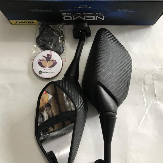 spion R25 pendek karbon model lipat nemo variasi nmax ninja rr cbr150