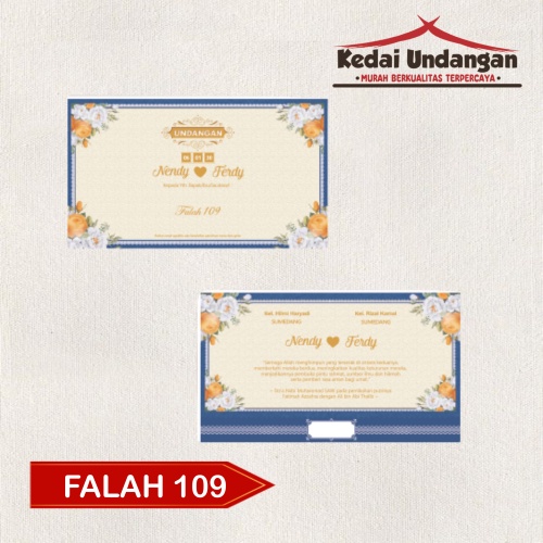 Blangko Undangan Falah 109 Harga Murah