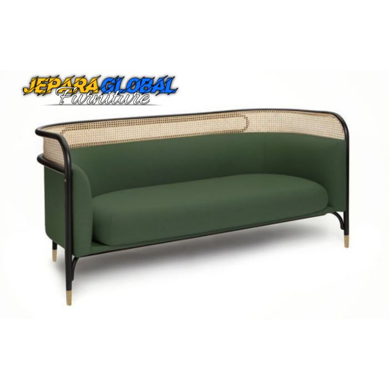 Kursi sofa tamu seaters 3 jati rotan targa ( sofa jati,kursi jati,sofa rotan murah )