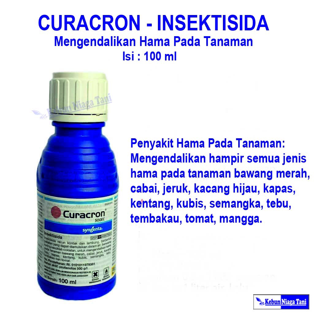 Pestisida curacron 100 ml - insektisida curacron - obat hama ulat, wereng, thrip, belalang, aphid