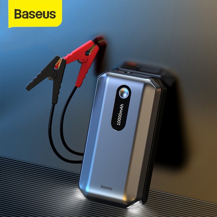 BASEUS JUMP STARTER POWERBANK 10000MAH 1000A JUMPER AKI MOBIL PORTABLE