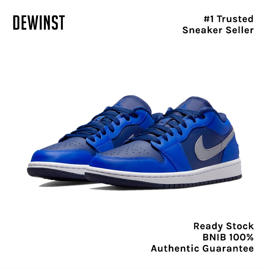 Air Jordan 1 Low Game Royal Blue Void Womens BNIB RESMI ORIGINAL