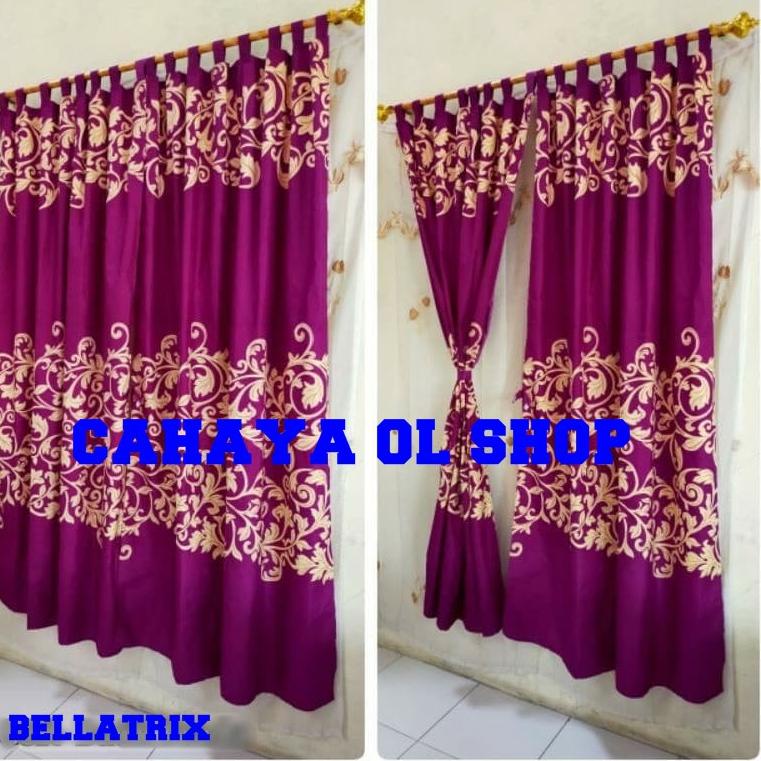 ₦ GORDEN PINTU SULTAN MURAH | HORDENG KORDEN TIRAI GORDYN MOTIF SULTAN BIRU MERAH JENDELA GRATIS ONG