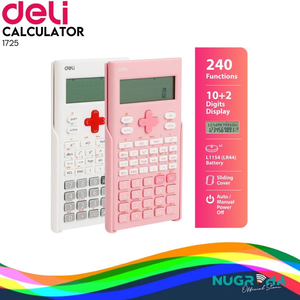 

Deli Scientific Calculator / Kalkulator Ilmiah Edisi One Piece E1725