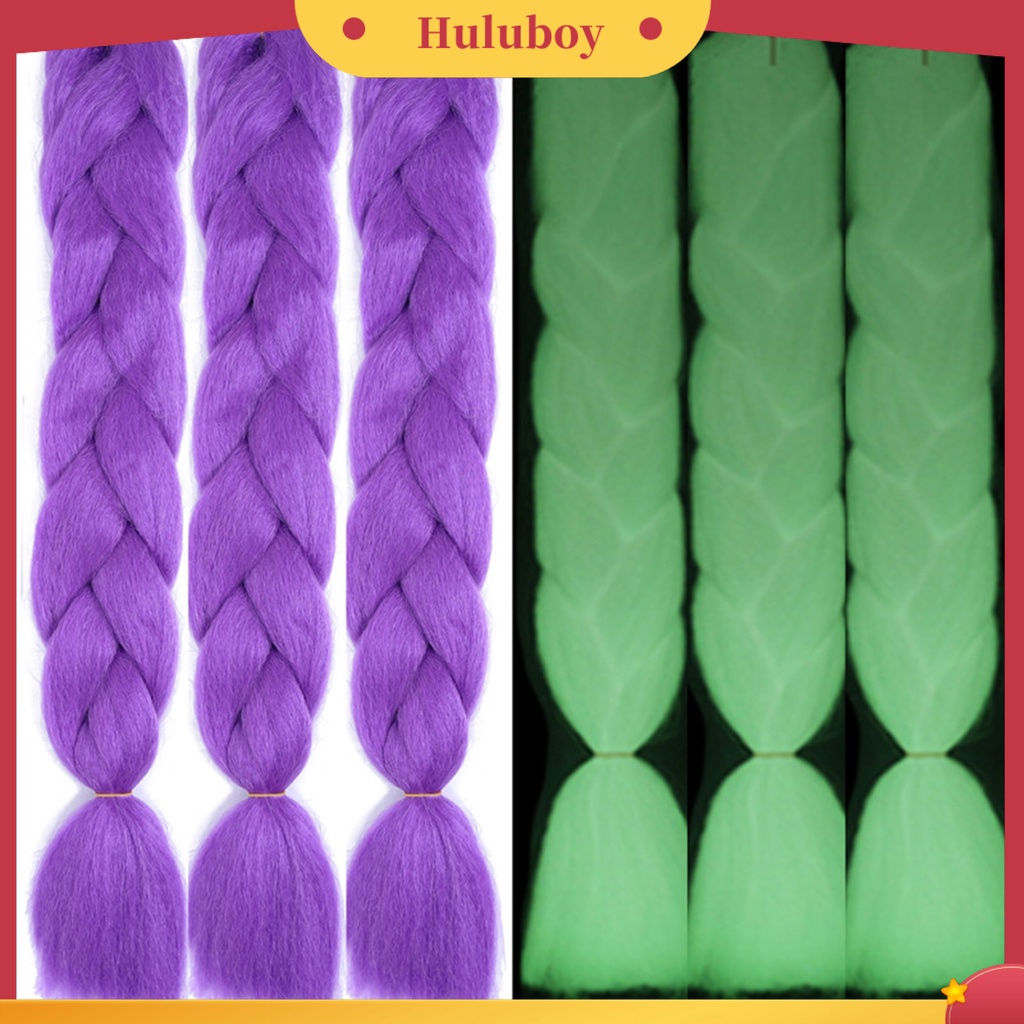 Rambut Palsu Ponytail Model Kepang Bersinar Anti slip Tahan Panas Untuk Dekorasi