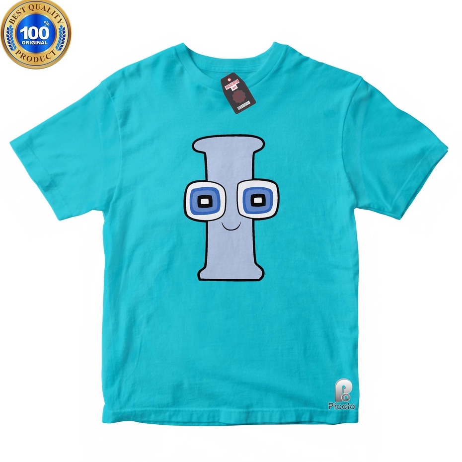 BAJU ANAK KAOS ATASAN ANAK KARAKTER I ALPHABET LORE UNISEX Bahan COTTUN (FREE NAMA)