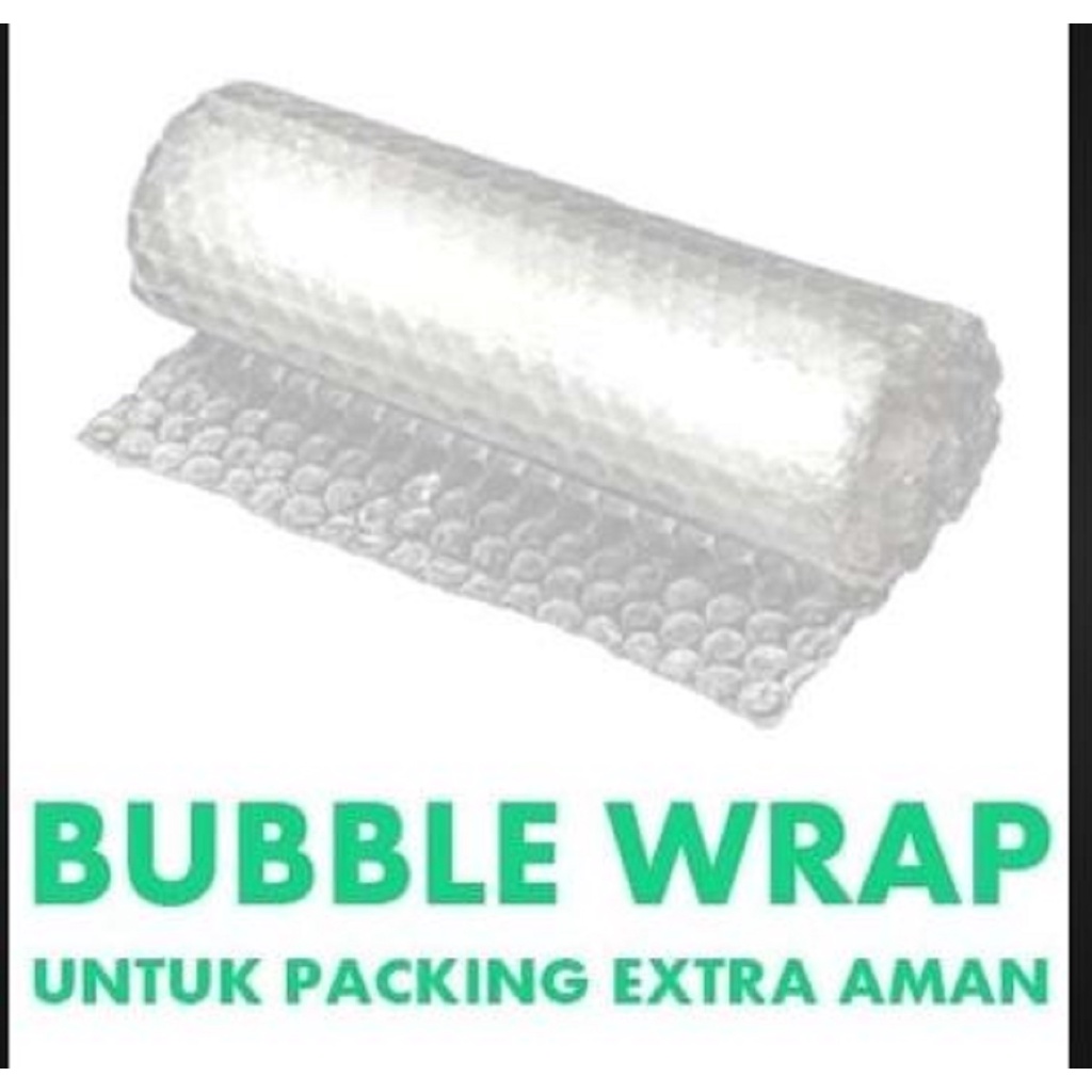 

bubble wrap untuk tambahan packing
