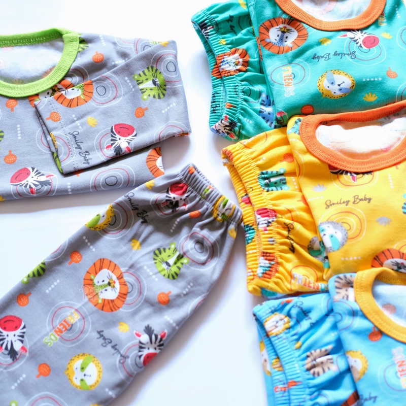 SETELAN PANJANG BAYI/ANAK/ SETELAN BAJU PANJANG MOTIF FULL PRINT (SNI/YNSR)