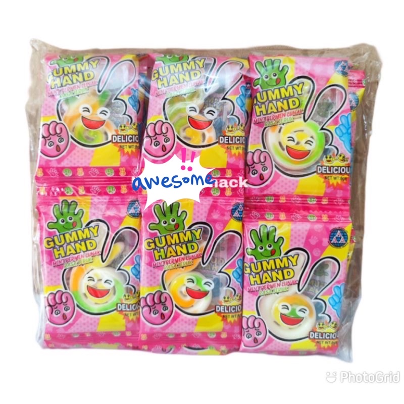 

PERMEN YUPI LUNAK GUMMY HAND 1 PAK ISI 30PC