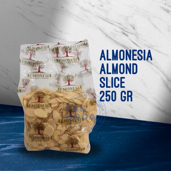 

Almond Slice ( 250 gr ) Kacang Iris Mentah Almonesia Irisan Almon