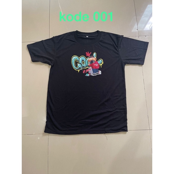 baju kaos motif size M kode 001 unisex