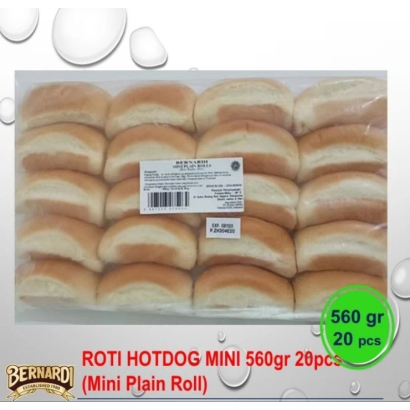 Bernardi Roti Hot Dog Mini isi 20