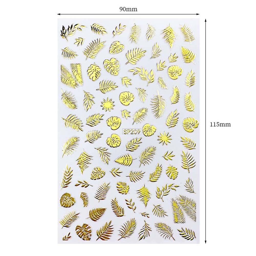 Mxbeauty Musim Gugur Stiker Kuku Fashion Perekat Diri Bronzing Cinta Hati Kupu-Kupu Manikur Aksesoris Nail Art Dekorasi