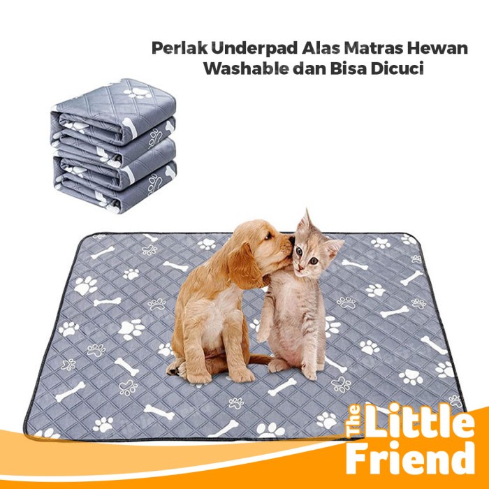 Perlak Underpad Alas Matras Hewan Anjing Kucing Serbaguna Motif Bone