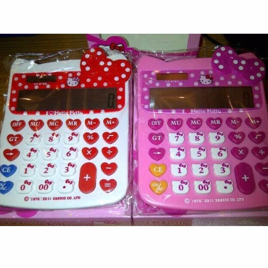 

BOOM SALE Kalkulator Hello Kitty Ribbon Besar lucu