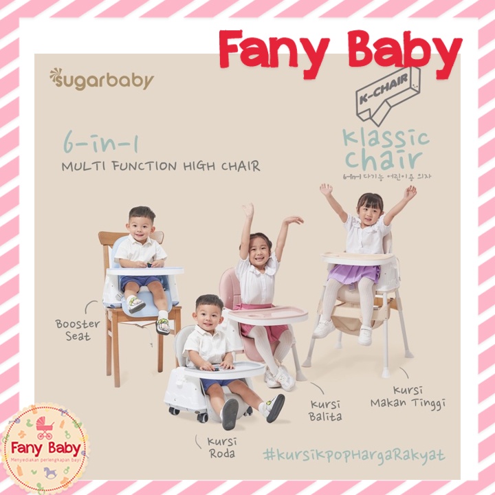 SUGAR BABY K-CHAIR KLASSIC CHAIR MULTIFUNCTION HIGH CHAIR 6IN1