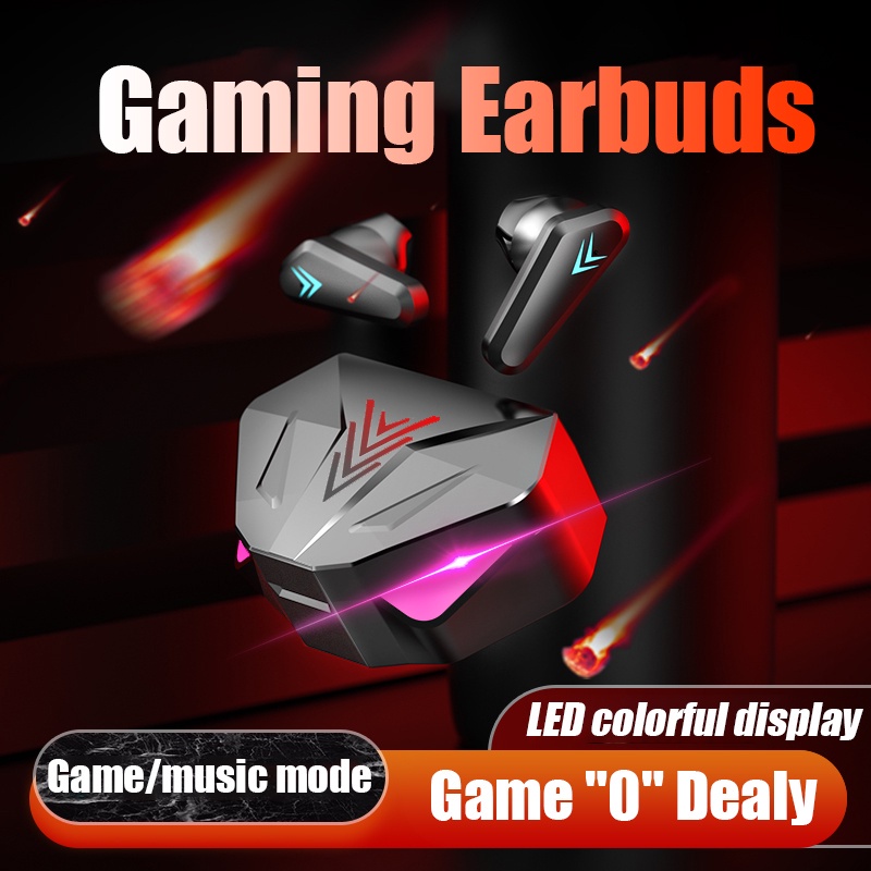 HEADSET BLUETOOTH GAMING X15 TWS BLUETOOTH V5.2 WIRELESS EARPHONE BLUETOOTH LED SMART DISPLAY