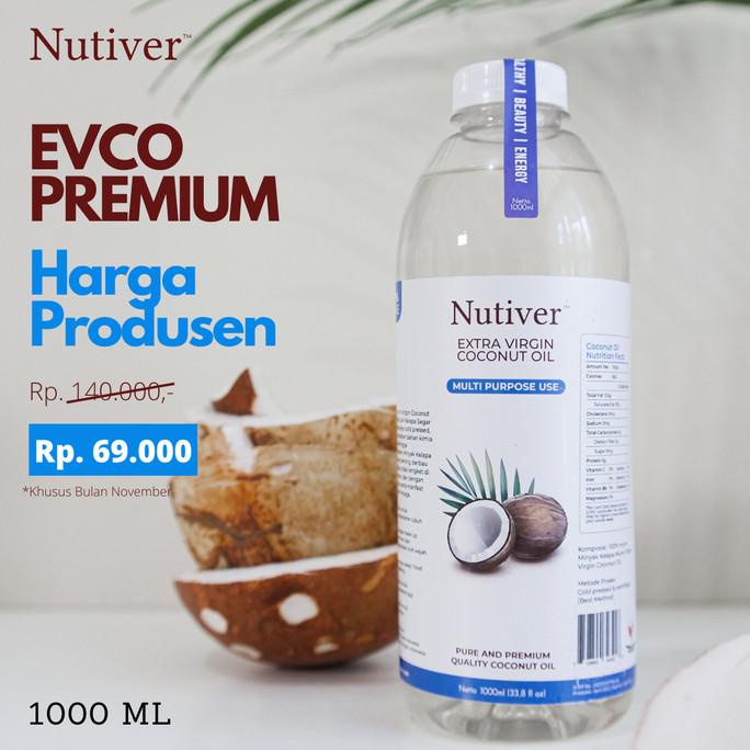 

Nutiver Extra Virgin Coconut Oil / Premium VCO 1000ML - Minyak Kelapa TERLARIS TERPERCAYA ORIGINAL