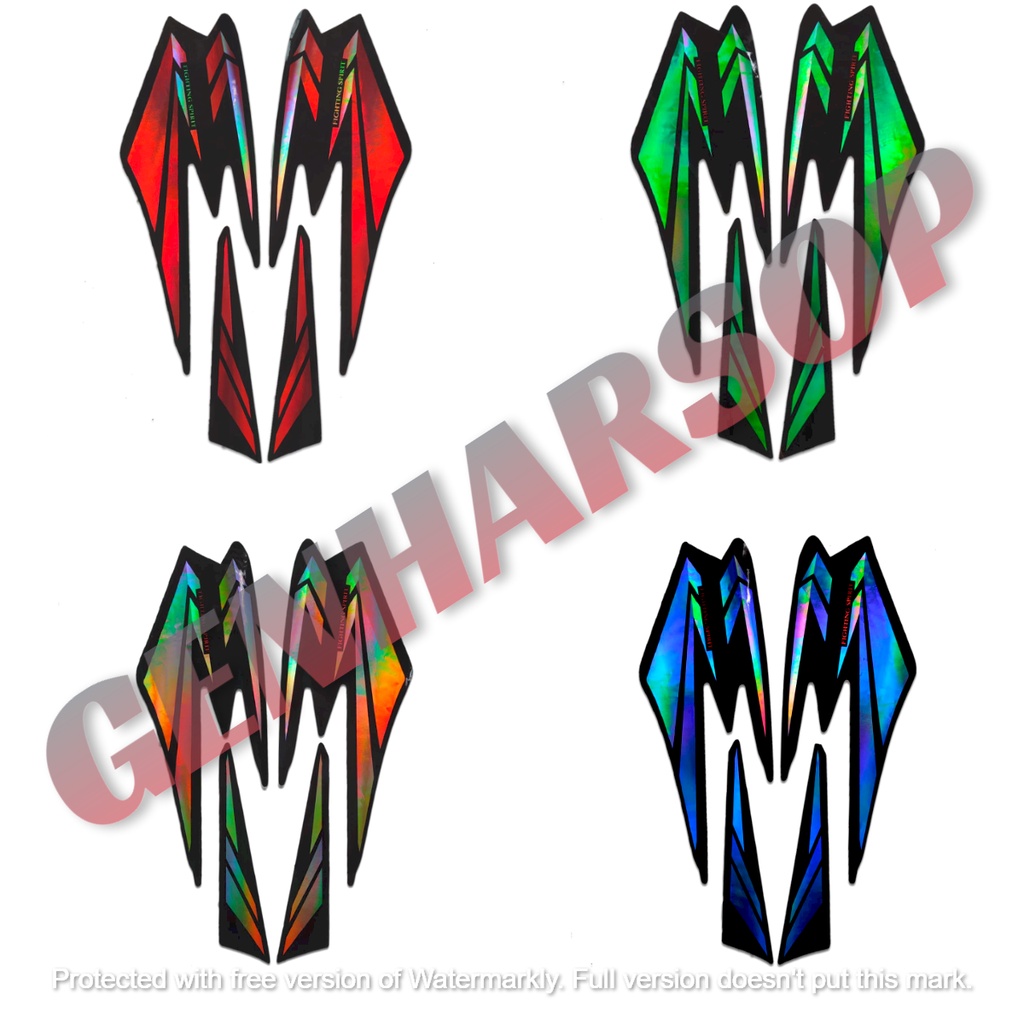 STRIPING MOTOR RX KING 2002 VARIASI HOLOGRAM