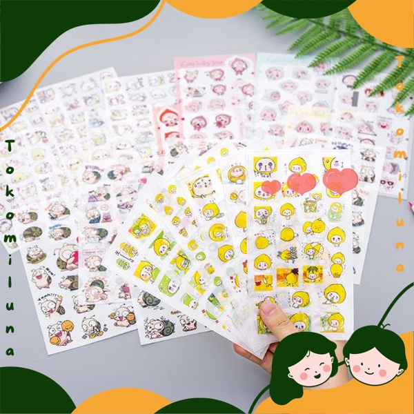 

Sticker DIY Cute 1 Set isi 6 Lembar Cute Lucu Bisa Tempel HP Gadget Scrapbook Dekorasi Planner HB532