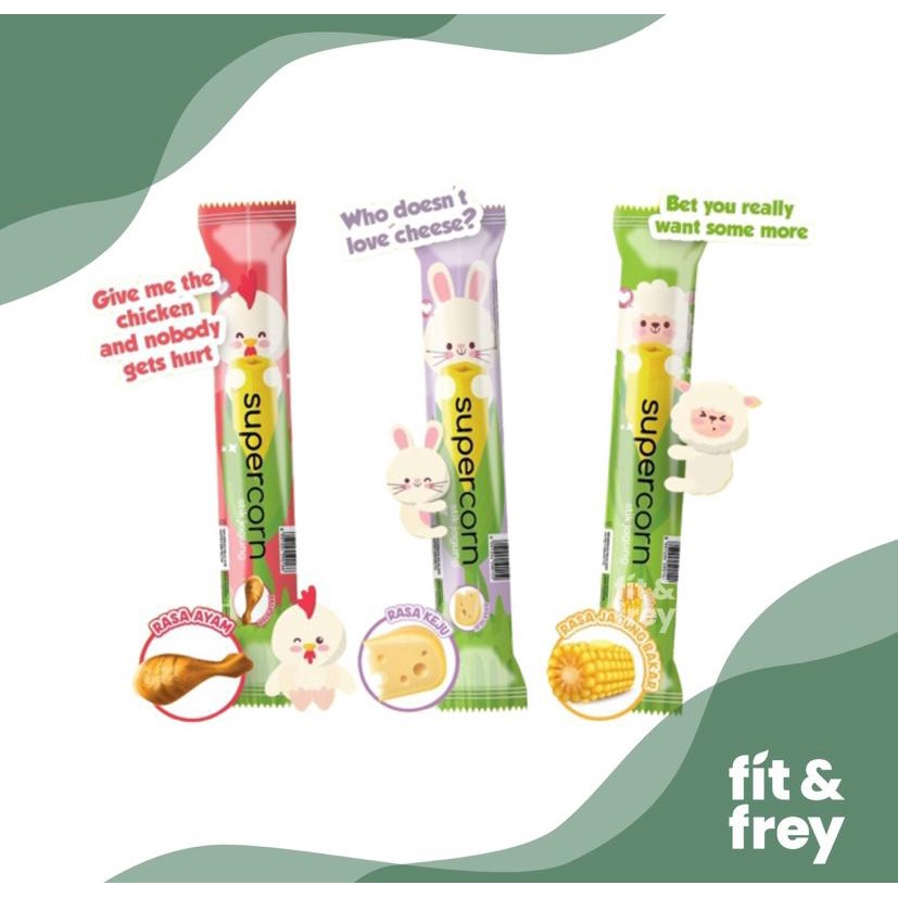 SUPERCORN STICK JAGUNG - CEMILAN ANAK SEHAT NON MSG ECER 1PCS